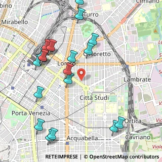 Mappa Viale Gran Sasso, 20124 Milano MI, Italia (1.2285)