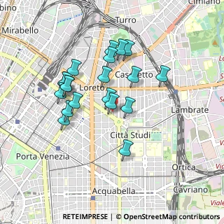 Mappa Viale Gran Sasso, 20124 Milano MI, Italia (0.8035)