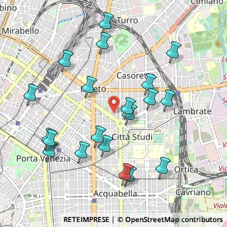 Mappa Viale Gran Sasso, 20124 Milano MI, Italia (1.099)