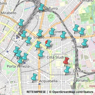 Mappa Viale Gran Sasso, 20124 Milano MI, Italia (1.1485)