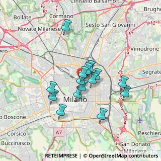 Mappa Via Vincenzo Viviani, 20124 Milano MI, Italia (2.774)