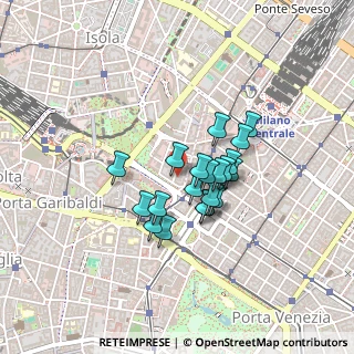Mappa Via Vincenzo Viviani, 20124 Milano MI, Italia (0.2975)