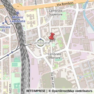 Mappa Viale delle Rimembranze di Lambrate, 32, 20132 Milano, Milano (Lombardia)