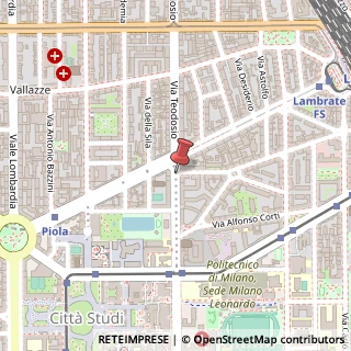 Mappa Via Giovanni Milani,  1, 20133 Milano, Milano (Lombardia)