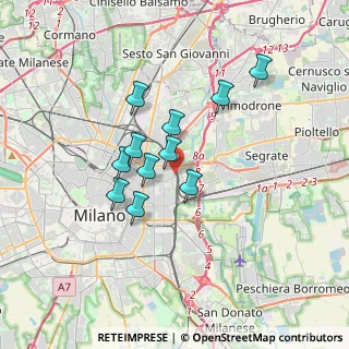 Mappa Via Bassini Edoardo, 20133 Milano MI, Italia (2.73636)