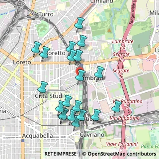 Mappa Via Bassini Edoardo, 20133 Milano MI, Italia (1.0045)