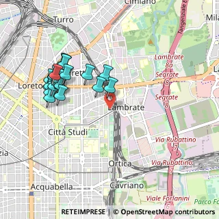 Mappa Via Bassini Edoardo, 20133 Milano MI, Italia (1.0175)