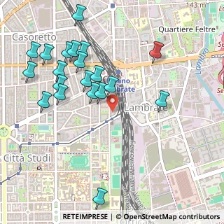 Mappa Via Bassini Edoardo, 20133 Milano MI, Italia (0.5625)