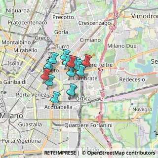 Mappa Via Bassini Edoardo, 20133 Milano MI, Italia (1.14625)