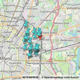 Mappa Via Bassini Edoardo, 20133 Milano MI, Italia (1.522)
