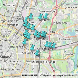 Mappa Via Bassini Edoardo, 20133 Milano MI, Italia (1.4765)