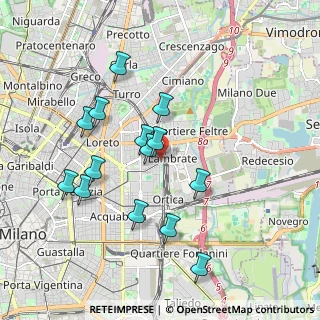Mappa Via Bassini Edoardo, 20133 Milano MI, Italia (1.80929)