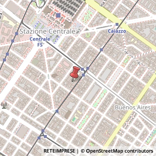 Mappa Via Luigi Settembrini, 17, 20124 Milano, Milano (Lombardia)