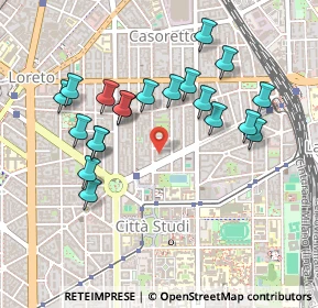 Mappa Via Vittorio Betteloni, 20131 Milano MI, Italia (0.4605)