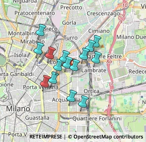 Mappa Via Vittorio Betteloni, 20131 Milano MI, Italia (1.32733)
