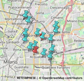 Mappa Via Vittorio Betteloni, 20131 Milano MI, Italia (1.49813)