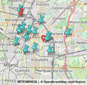 Mappa Via Vittorio Betteloni, 20131 Milano MI, Italia (1.80438)