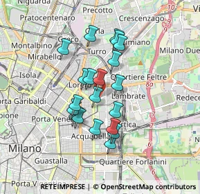 Mappa Via Vittorio Betteloni, 20131 Milano MI, Italia (1.3865)