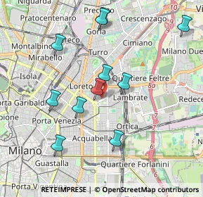 Mappa Via Vittorio Betteloni, 20131 Milano MI, Italia (1.92182)