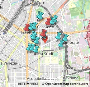 Mappa Via Vittorio Betteloni, 20131 Milano MI, Italia (0.694)