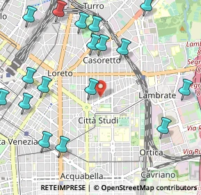 Mappa Via Vittorio Betteloni, 20131 Milano MI, Italia (1.32824)