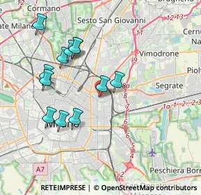 Mappa Via Vittorio Betteloni, 20131 Milano MI, Italia (3.68583)