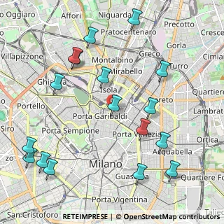 Mappa Piazza Alvar Aalto, 20124 Milano MI, Italia (2.50294)