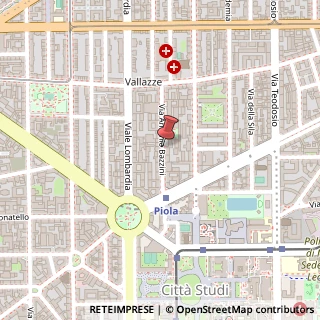 Mappa Via Antonio Bazzini,  17, 20131 Milano, Milano (Lombardia)