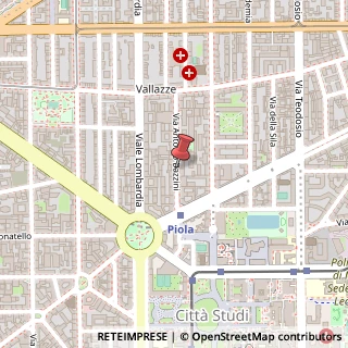 Mappa Via Antonio Bazzini,  14, 20131 Milano, Milano (Lombardia)