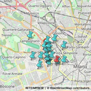 Mappa Via Paolo Uccello, 20148 Milano MI, Italia (1.42211)