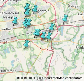 Mappa Via Cavenaghi, 20050 Liscate MI, Italia (3.71063)