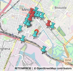 Mappa Presso il Centro di Medicina di Mestre, 30174 Venezia VE, Italia (0.8345)
