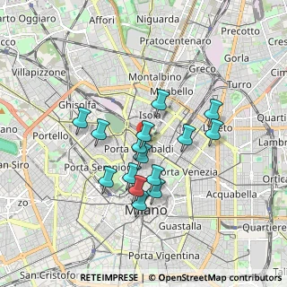 Mappa Via Carlo de Cristoforis, 20124 Milano MI, Italia (1.46133)