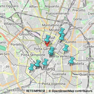 Mappa Via Carlo de Cristoforis, 20124 Milano MI, Italia (1.69273)