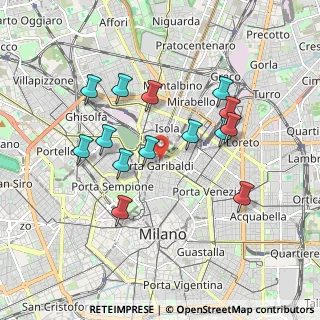 Mappa Via Carlo de Cristoforis, 20124 Milano MI, Italia (1.71714)