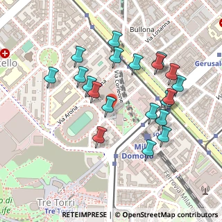 Mappa Via Fra Gerolamo Savonarola, 20149 Milano MI, Italia (0.2355)