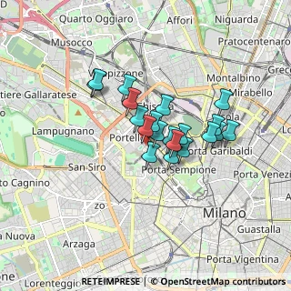 Mappa Via Fra Gerolamo Savonarola, 20149 Milano MI, Italia (1.2045)