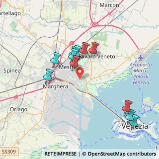 Mappa Via Pompeo Molmenti, 30173 Venezia VE, Italia (3.65455)