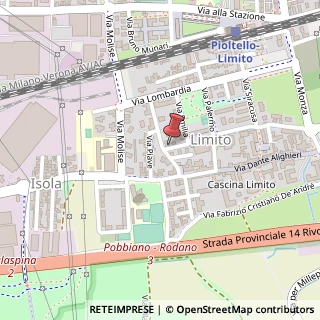 Mappa Via Toscana, 1, 20096 Pioltello, Milano (Lombardia)