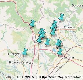 Mappa Via Perra, 10010 Cascinette d'Ivrea TO, Italia (10.49538)