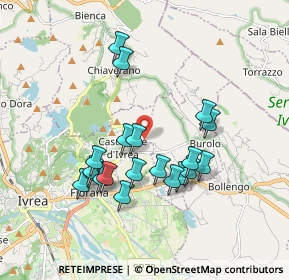 Mappa Via Perra, 10010 Cascinette d'Ivrea TO, Italia (1.6695)