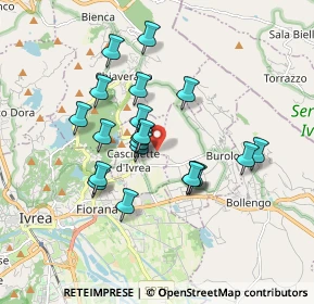 Mappa Via Perra, 10010 Cascinette d'Ivrea TO, Italia (1.4855)