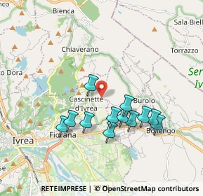 Mappa Via Perra, 10010 Cascinette d'Ivrea TO, Italia (1.66083)