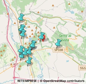 Mappa Via Perra, 10010 Cascinette d'Ivrea TO, Italia (3.84769)