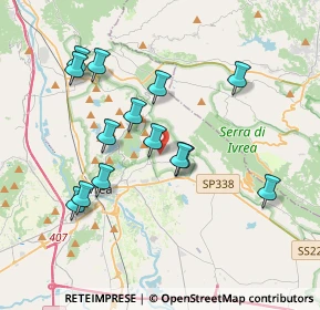 Mappa Via Perra, 10010 Cascinette d'Ivrea TO, Italia (3.59143)