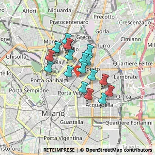 Mappa Via Settembrini Luigi, 20124 Milano MI, Italia (1.313)