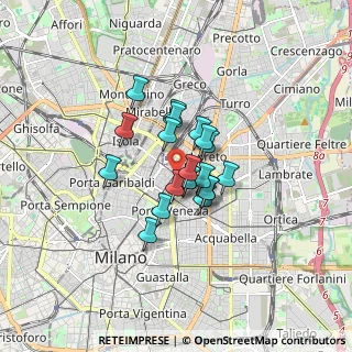 Mappa Via Vitruvio, 20124 Milano MI, Italia (1.04)