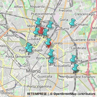 Mappa Via Settembrini Luigi, 20124 Milano MI, Italia (1.81643)