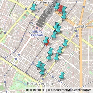 Mappa Via Settala Lodovico, 20124 Milano MI, Italia (0.513)