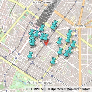 Mappa Via Settala Lodovico, 20124 Milano MI, Italia (0.3945)